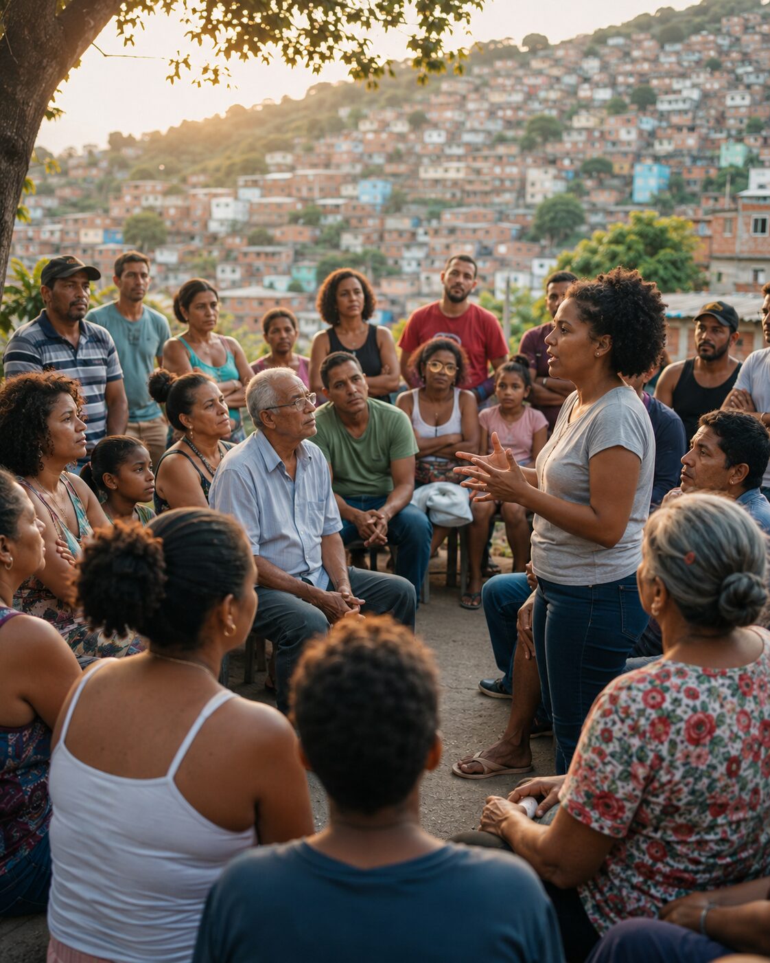 Reunião comunitária com moradores da Penha